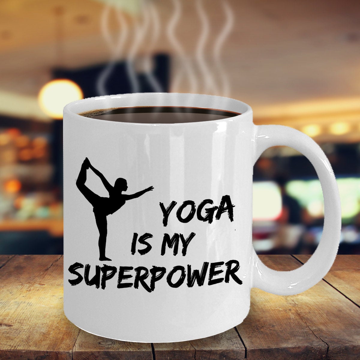 Funny Yoga Mug, This SuperPower Mug Is Perfect Yoga Gift! Give Our
