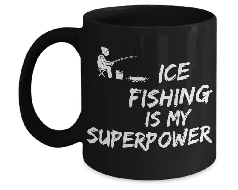 Ice Fisherman Gift For Dad Is Great Winter Fishing Gift. Pack Our