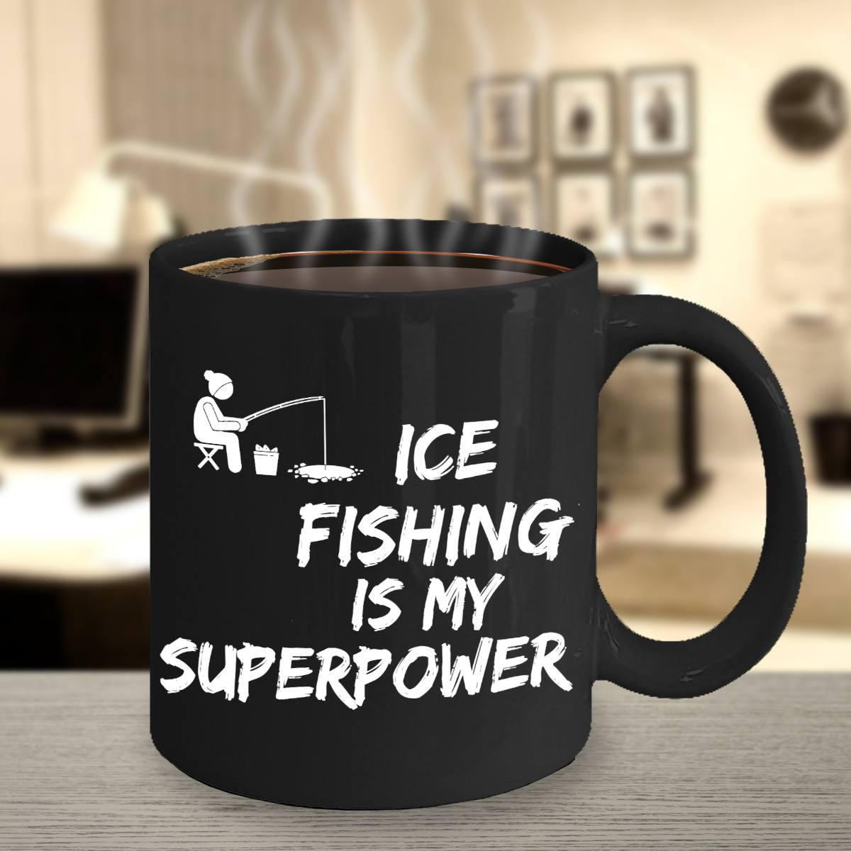 Ice Fisherman Gift For Dad Is Great Winter Fishing Gift. Pack Our Gift For  Him With Ice Fishing Gear, Ice Fishing Pole & Other Fishing Gifts – Trendy  Gear Shop